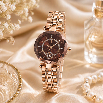Gohuos Rose Gold Luxury Women’s Analog Quartz Watch
