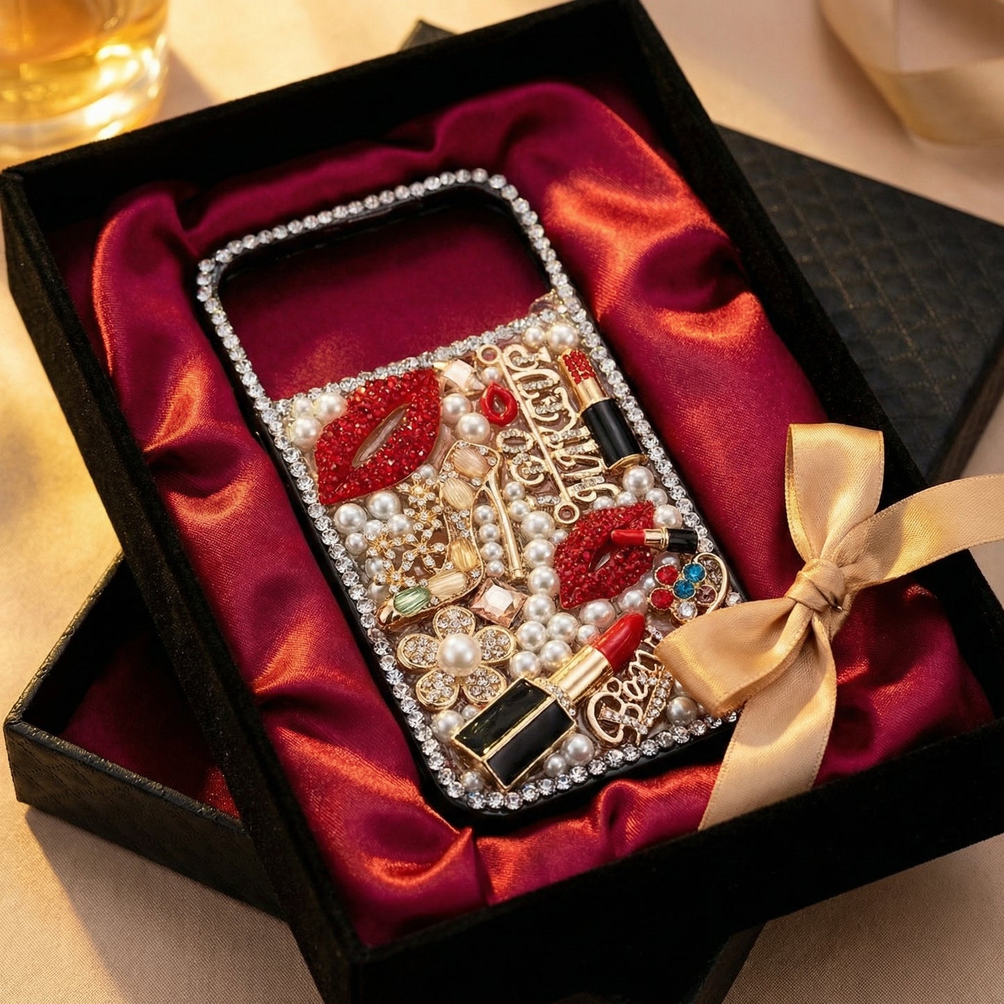 Luxury Makeup Bling Phone Case for iPhone 17 Pro Max